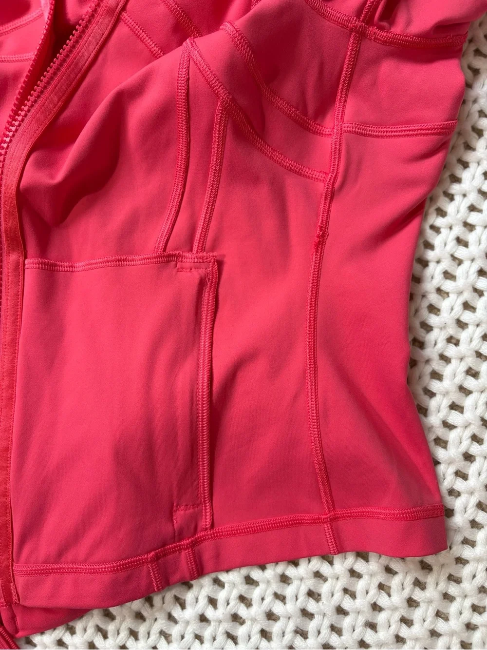lululemon glaze pink define cropped jacket nulu size 8